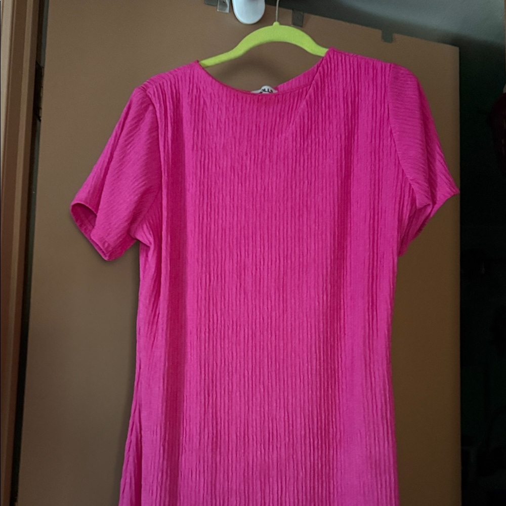 Rebdolls Fuchsia Short Sleeve Dress